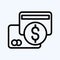 Icon Direct Payments. suitable for education symbol. line style. simple design editable. design template vector. simple