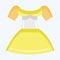 Icon Dirndl. suitable for education symbol. flat style. simple design editable. design template vector. simple illustration