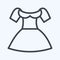 Icon Dirndl. suitable for education symbol. line style. simple design editable. design template vector. simple illustration