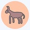 Icon Donkey. related to Domestic Animals symbol. simple design editable. simple illustration
