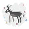 Icon Donkey. related to Domestic Animals symbol. simple design editable. simple illustration