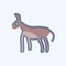 Icon Donkey. related to Domestic Animals symbol. simple design editable. simple illustration