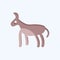 Icon Donkey. related to Domestic Animals symbol. simple design editable. simple illustration