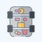 Icon Drivetrain. related to Car Maintenance symbol. doodle style. simple design editable. simple illustration