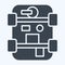 Icon Drivetrain. related to Car Maintenance symbol. glyph style. simple design editable. simple illustration