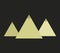 Icon Egyptian pyramids illustrated