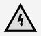Icon electrical warning sign illustrated