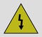 Icon electrical warning sign illustrated