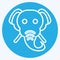 Icon Elephant. related to Animal symbol. blue eyes style. simple design editable. simple illustration