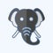 Icon Elephant. related to Animal symbol. doodle style. simple design editable. simple illustration