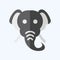 Icon Elephant. related to Animal symbol. flat style. simple design editable. simple illustration