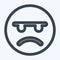 Icon Emoticon Angry - Line Style