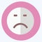 Icon Emoticon Loser. suitable for Emoticon symbol. flat style. simple design editable. design template vector. simple symbol