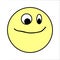 Icon emotion illustration a pure sweet smile