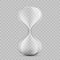 Icon empty hourglass. Template sandglass isolated on a transparent background