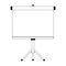 Icon Empty Projection screen, Presentation board, blank white board for conference. Stand Banner Or Lightbox. Illustration Isolate