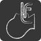 Icon Endotracheal Intubation. related to Respiratory Therapy symbol. chalk Style. simple design editable. simple illustration