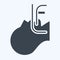 Icon Endotracheal Intubation. related to Respiratory Therapy symbol. glyph style. simple design editable. simple illustration