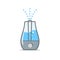 Icon of equipment for humidifying air vector illustration. Logo of humidifier for home use