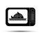 Icon equipment microwave kitchen illustration cooking foo