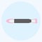 Icon Eyeshadow applicator. suitable for beauty care symbol. color mate style. simple design editable. design template vector.