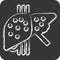 Icon Fatty Liver. related to Hepatologist symbol. chalk Style. simple design editable. simple illustration