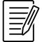 Icon of File paper pencil text wrote