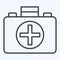 Icon First Aid Kit. related to Hockey Sports symbol. line style. simple design editable