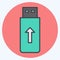 Icon Flashdisk. suitable for Computer Components symbol. color mate style. simple design editable. design template vector. simple