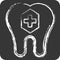 Icon Fluoride. related to Dentist symbol. chalk Style. simple design editable. simple illustration