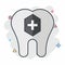 Icon Fluoride. related to Dentist symbol. comic style. simple design editable. simple illustration