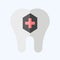 Icon Fluoride. related to Dentist symbol. flat style. simple design editable. simple illustration