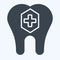 Icon Fluoride. related to Dentist symbol. glyph style. simple design editable. simple illustration