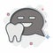 Icon Forum. related to Dental symbol. comic style. simple design editable. simple illustration