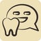 Icon Forum. related to Dental symbol. hand drawn style. simple design editable. simple illustration