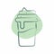 Icon Frappe. related to Coffee symbol. Color Spot Style. simple design editable. simple illustration