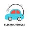 Icon of future technology - electric vehicle