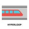 Icon of future technology - hyperloop