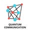 Icon of future technology - quantum communication