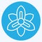 Icon Gladiolus. related to Flowers symbol. blue eyes style. simple design editable. simple illustration