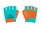 Icon of gloves. Sport equipment illustration. For training and competition design.