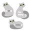 Icon grey Cats, logo pet