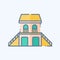 Icon Guest House. related to Accommodations symbol. doodle style. simple design editable. simple illustration