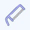 Icon Hacksaw. related to Carpentry symbol. doodle style. simple design editable. simple illustration