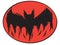 Icon happy halloween bat devil ghost line art vector face.