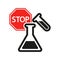 Icon of hazardous chemicals . Simple vector illustration on a white background