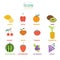 Icon healthy fruit vector design