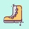 Icon Hiking Boots. related to Backpacker symbol. MBE style. simple design editable. simple illustration