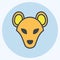 Icon Hyena. related to Animal Head symbol. simple design editable. simple illustration