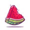 Icon illustration  graphic watermelon